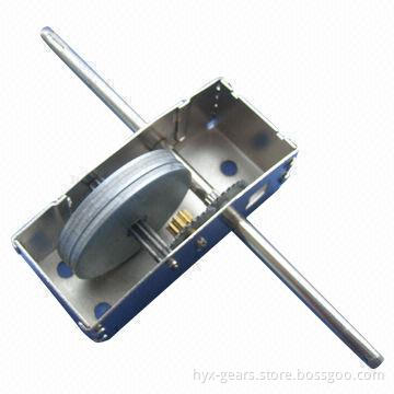 Spring Gearbox Motor with Low-speed and High-torque, OEM Orders Welcomed